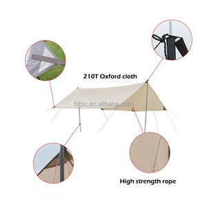 2023 New Hot Waterproof, Durable, Portable, Camping Tarp, Hammock Tarp, Rain Cover with poles