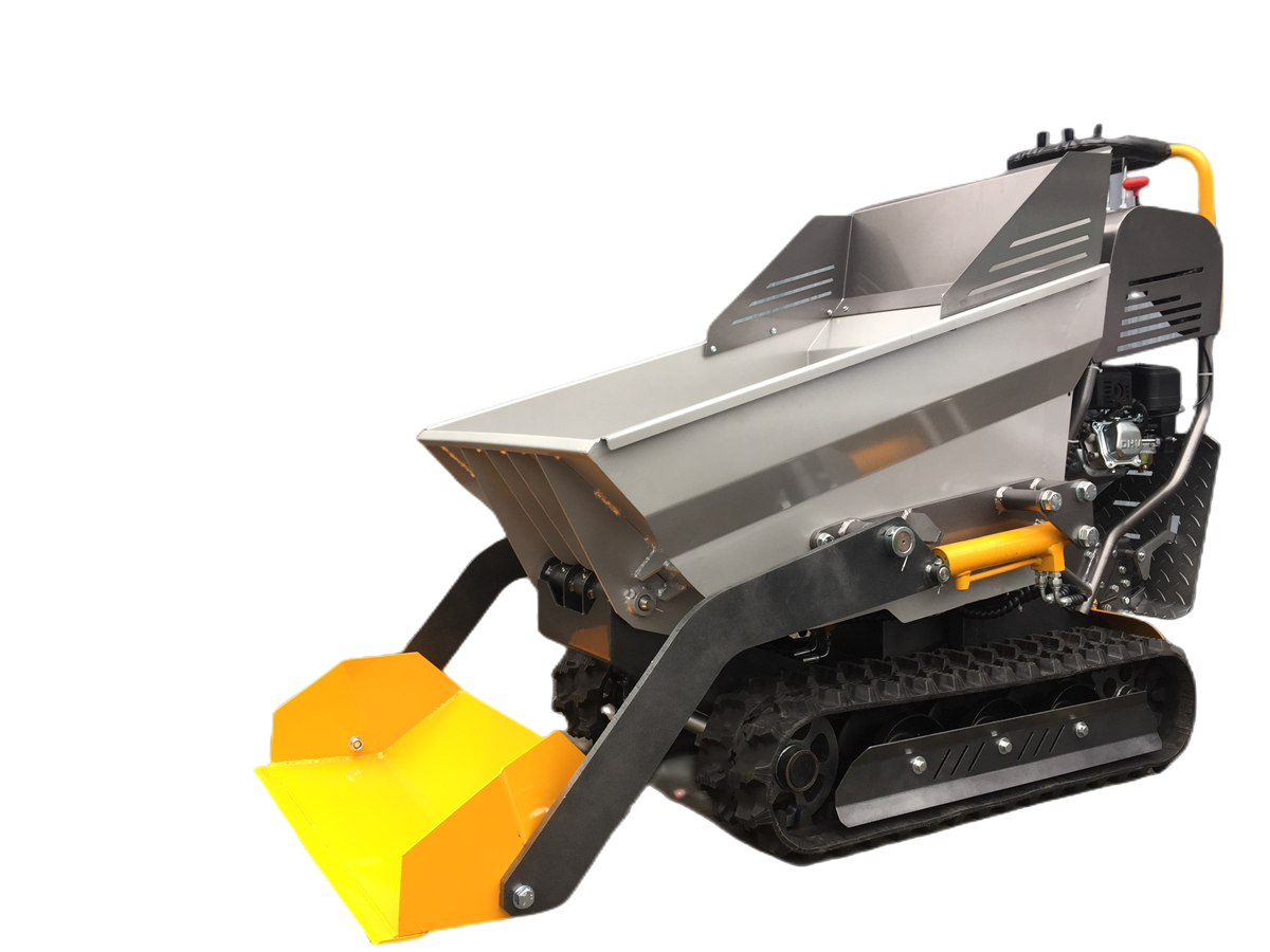 Bitsmann free shipping china 500kg mini rubber track dumper small wheel loader for sale