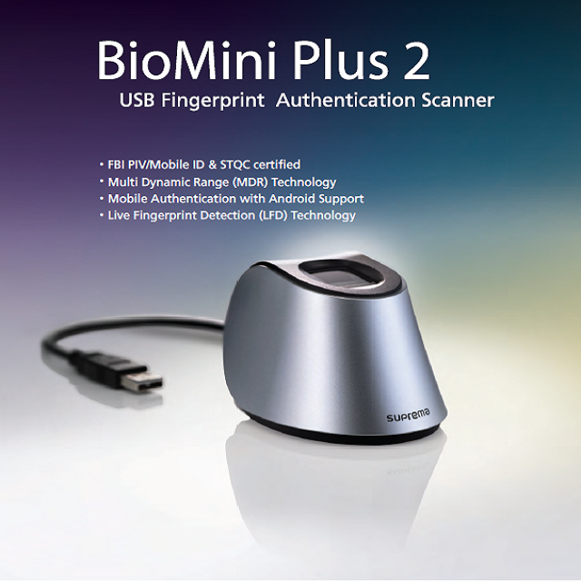 Time Attendance System Machine Fingerprint Scanner Biomini Plus 2 Single Fingerprint Scanner 2 biomini plus