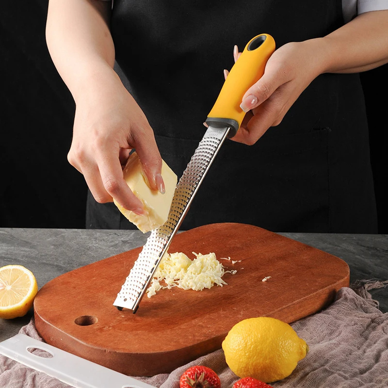 Kitchen Tool Stainless Steel Cheese Grater & Lemon Zester Lemon Lime Squeezer Citrus Press Manual Fruit Press Grater