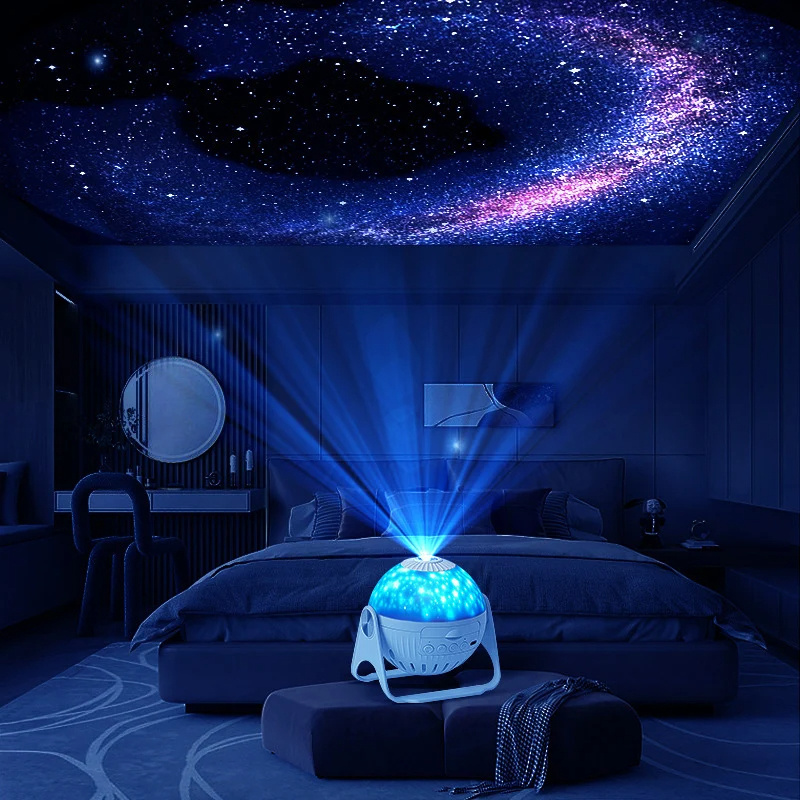 Planetarium Projector LED Night Light Nebula Moon Planet Aurora 360 Rotating Focus Galaxy Projector