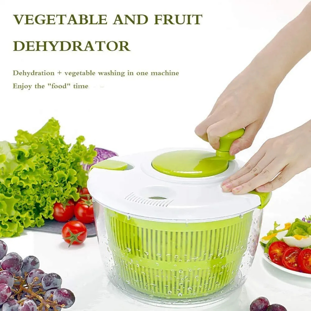 Kitchen Household Vegetable Fruit Food Dehydrator Quick Drying Multifunction Manual Vegetable Dehydrator Salad Spinner Dryer