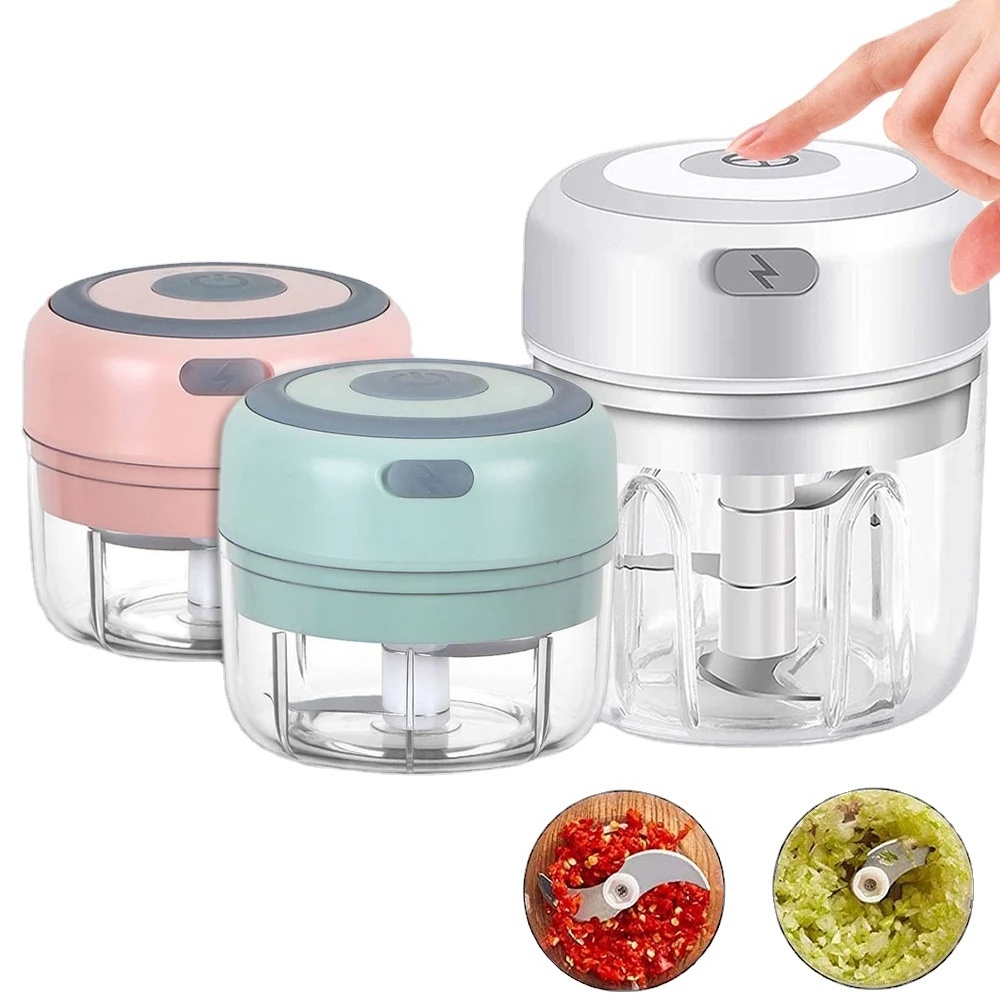 Electric Kitchen Food Chopper Mini Garlic Masher Crusher USB Portable Meat Grinder Vegetable Chopper For Kitchen Gadgets