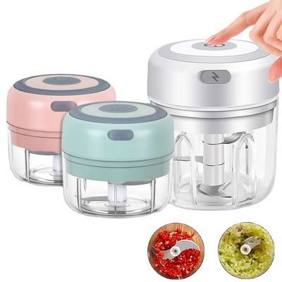 Electric Kitchen Food Chopper Mini Garlic Masher Crusher USB Portable Meat Grinder Vegetable Chopper For Kitchen Gadgets