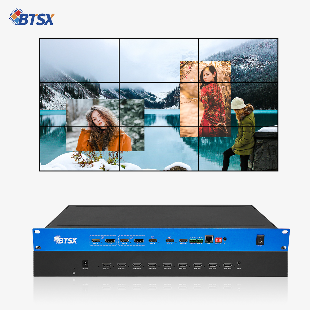 Bitvisus 4K60 POP PIP Seamless Switching HDMI Switcher Matrix Multiviewer Video Wall Controller