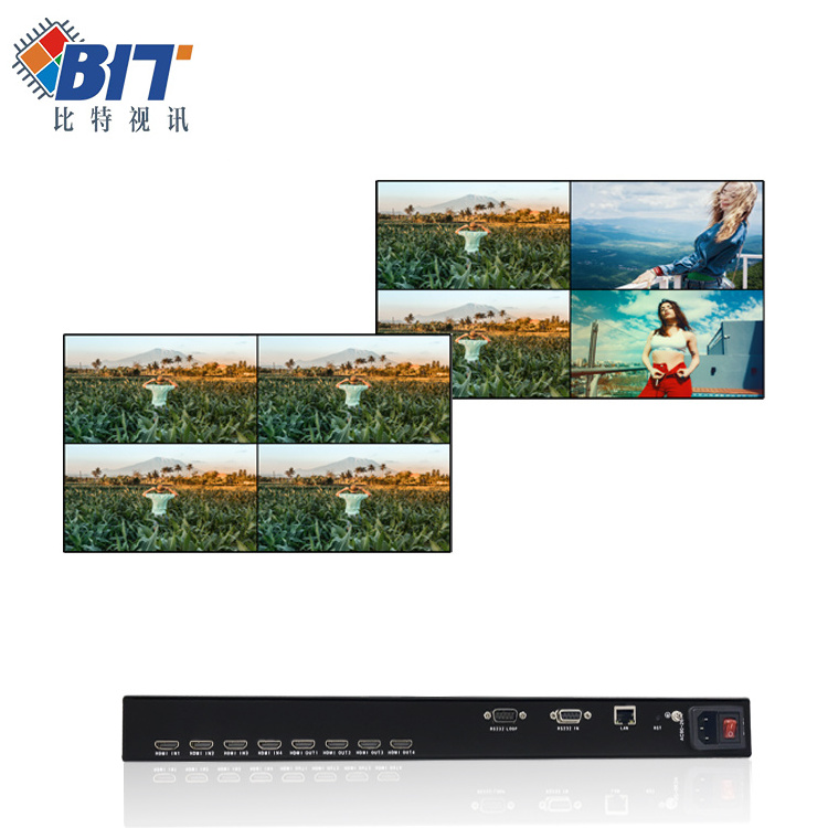 Wholesale Rs232 Ir Control Cat6 4K 2X2 2X3 3X3 4X4 Splitter Av Hdmi Matrix Switcher With Extender