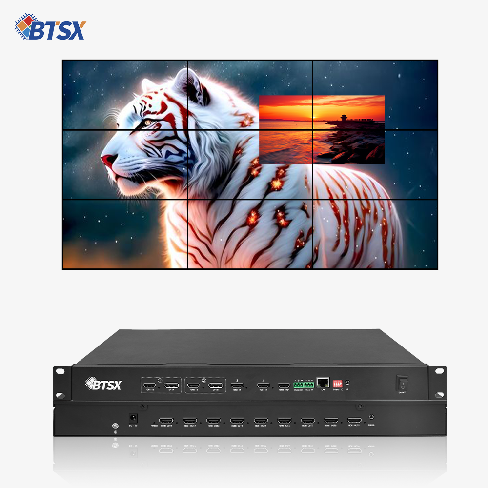 Bitvisus 4K*2K@60 Audio Follow Out Multiview HDMI Video Switcher Mixer Video Wall Controller