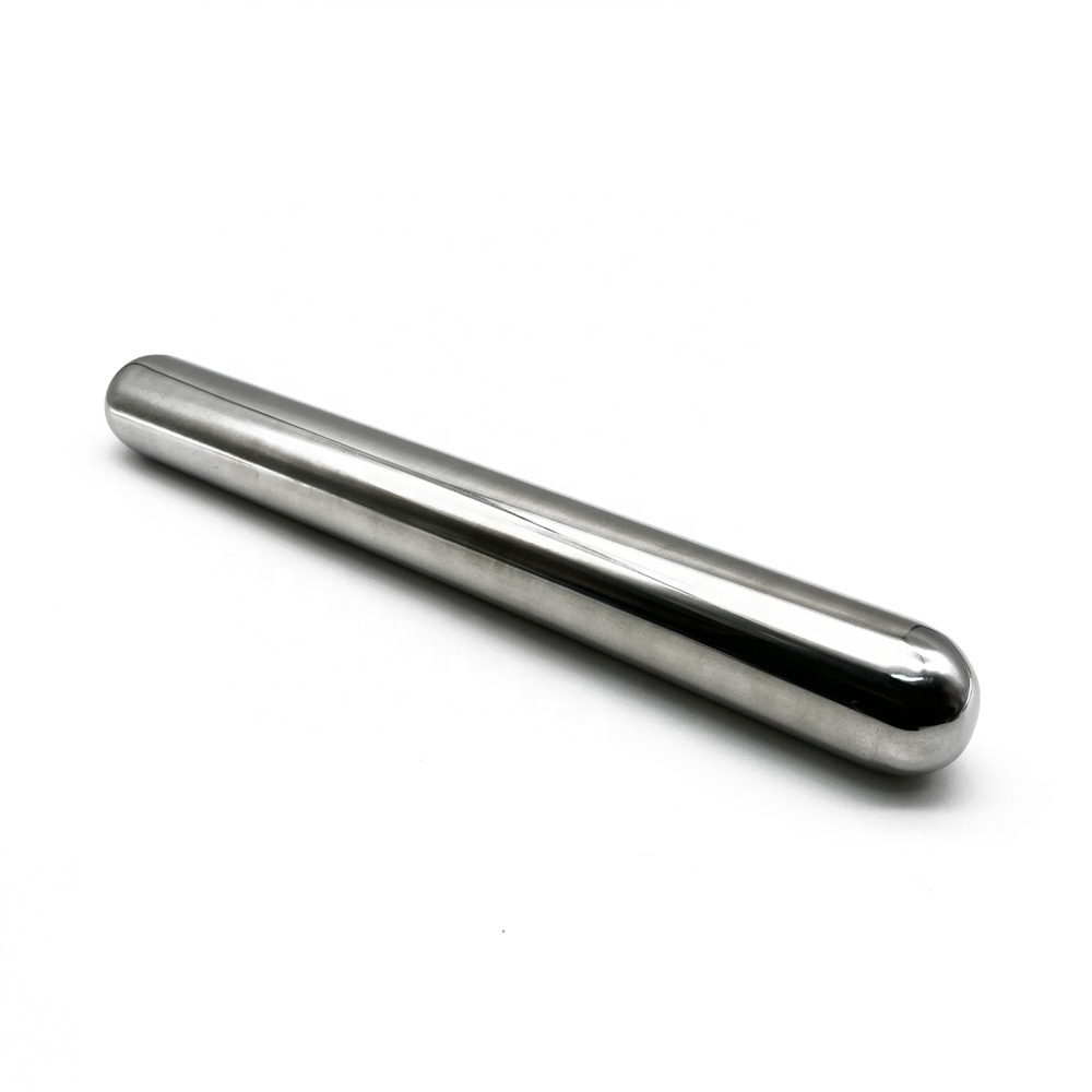 Seamless Stainless Steel Rolling Pin, Nonstick, Straight Dowel Pin, Smooth Mirror Polished (40cm, 16in)