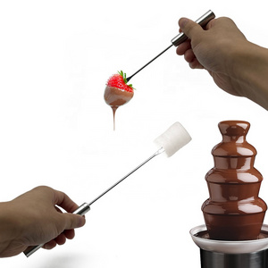 Fondue Fork, Chocolate Dipping Candy Tools, Stainless Steel Dipping Fork for Chocolate Fountain or Cheese Fondue (18cm/27cm)