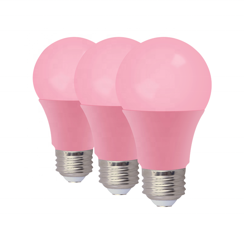 A19 E26 6/9/12/15W LED Pink Bulbs Energy Saving Light Bulbs Home Party Decoration LED Bulbs With UL