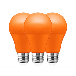 A19 E26 LED Orange Bulbs 6W 9W 12W 15W Energy Saving Light Bulbs For Home Party Decoration