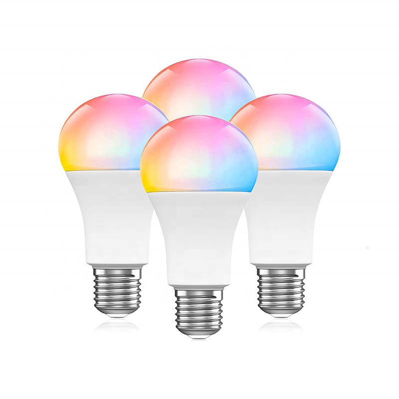 Alexa Smart RGB Bulb A19 E26 Wireless APP Control LED Bulb Light WIFI Ambient Lighting RGB Bulb with BT