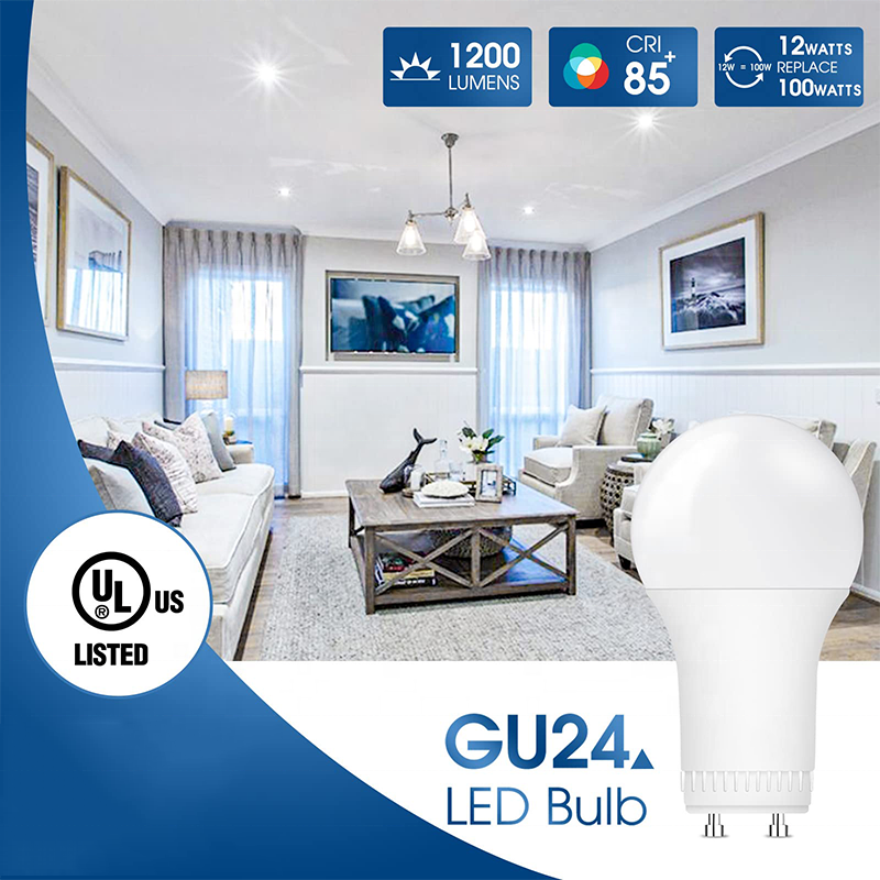 GU20 A19 6/9/12/15W LED Bulbs High Quality Efficient UL Bulb Lighting Triac Dimmable Bulb Lamps in Damp Location