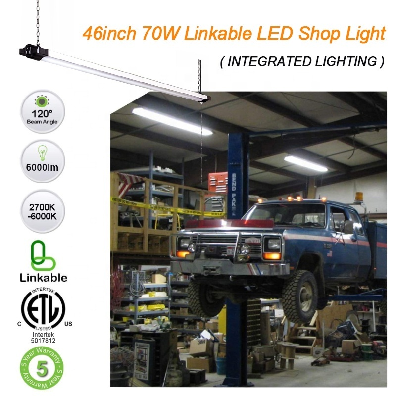 46inch 70W 120V Work Shop Light Hight Quality DOB 6000LM Mall Coffee Garage Linkable LED Light