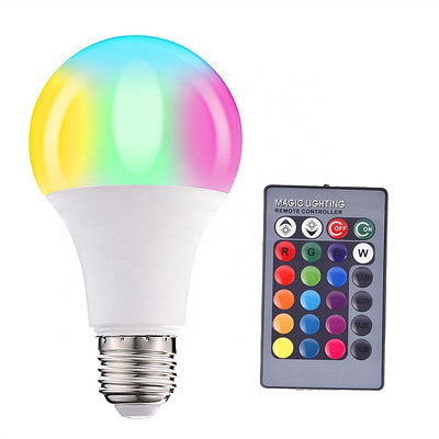 Biumart Disco 3W E27 B22 Remote Control Dimmable Multi Color Changing Smart Wifi Globe LED RGB Bulbs With CE ROHS