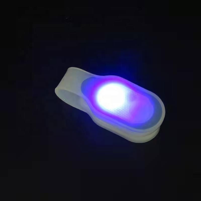 Biumart Rechargeable LED Silicone Magnet Lamp Outdoor Flashing Running Light Warning Light for Travel Clip On Pocket Bag