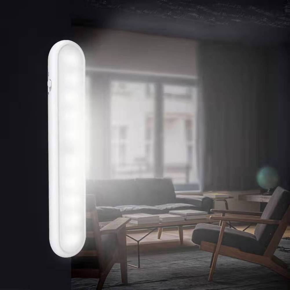 Biumart PIR Motion Sensor Cabinet Light Magnetic and Strong Sticker Closet Lamp 10 LED Super Bright Night Lights