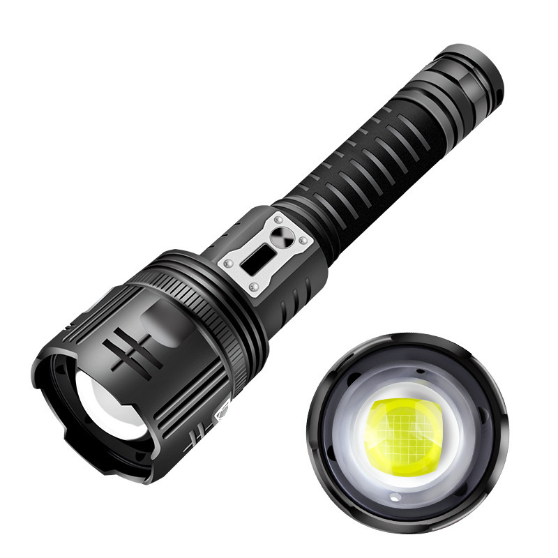 Biumart New  XHP360 Flashlight High Power Super Bright USB Rechargeable LED Torch Flashlight