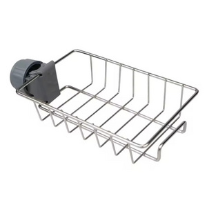 Wholesale Stainless Steel Faucet Rack Kitchen Storage Shelf Sponge Dish Cloth Drain Rack Pool Rag Storage Drain Dry Rack