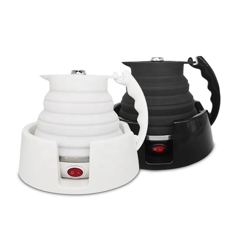 Wholesale Kitchen Travel Hotel Kettle Tray set Portable Foldable Kettle Small Water Electric Kettle