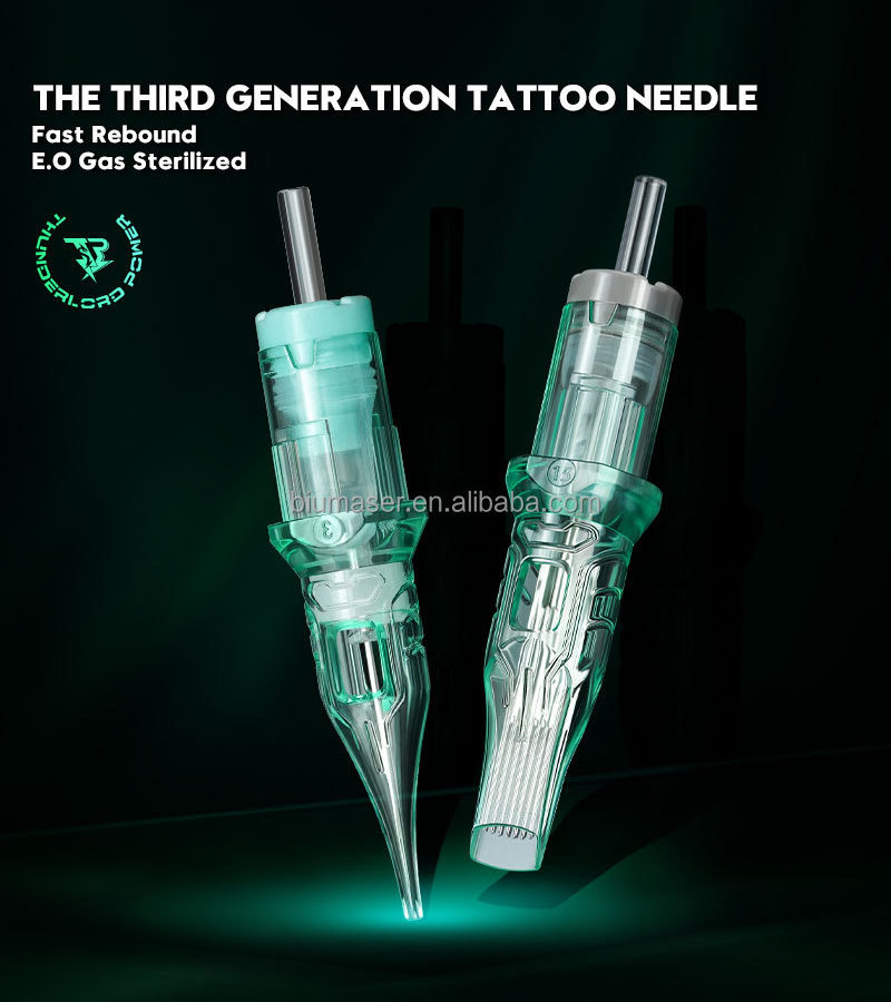 Wholesale 316 Medical Grade Stainless Steel Universal Tattoo Cartridge Needle E.O Gas Sterilized Silicone Membrane 20pcs/box