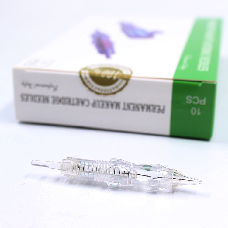 1R-0.18mm Nano Screw Cartridge Needle Biomaser Permanent Makeup Tattoo Needle Cartridge Eyebrow Permanent Makeup