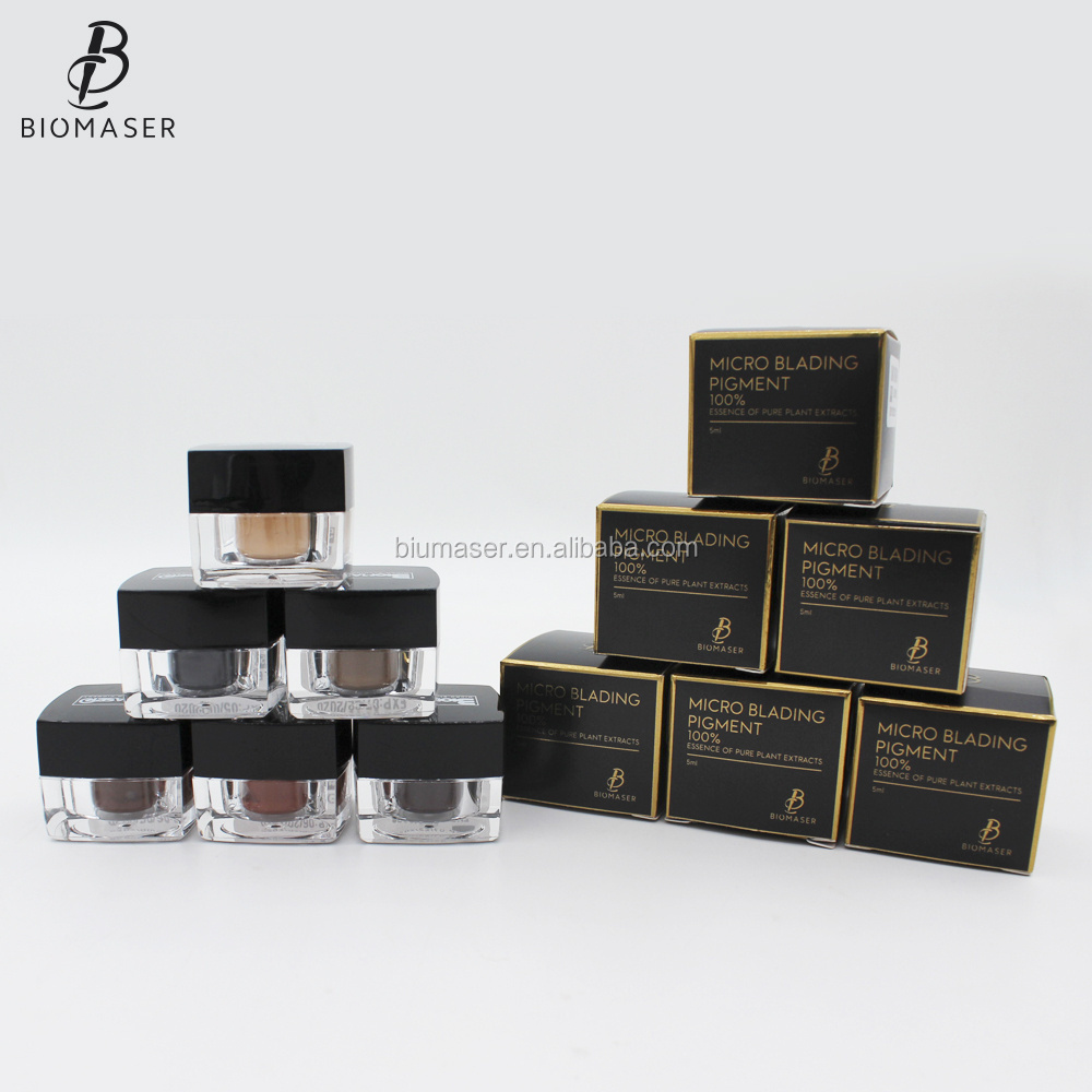 Professional High Quality Skin Safe Biomaser Microblading Pigment 5ml/pc Private Package Pigment Paste