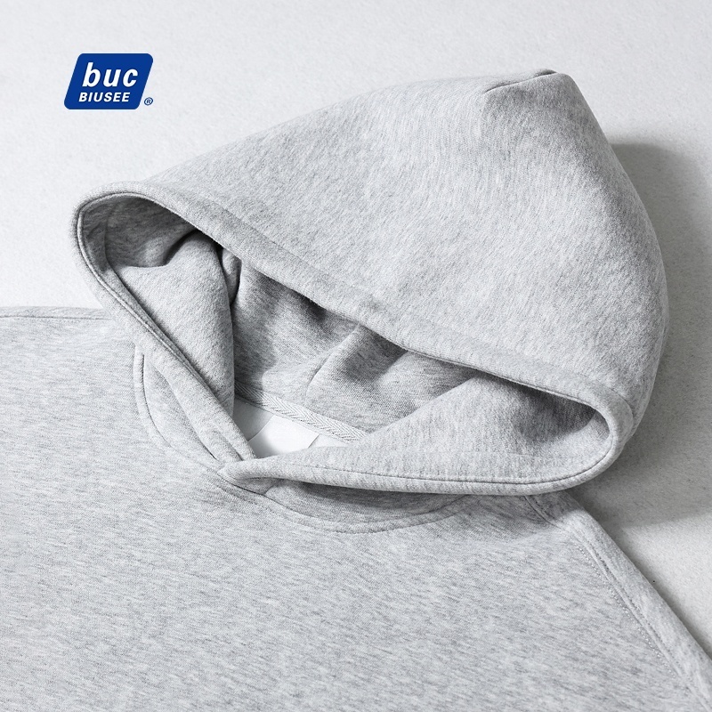 Luxury Oversized Blank Hoodie Custom Logo High Quality Cotton Stringless Plus Size Men's Hoodie