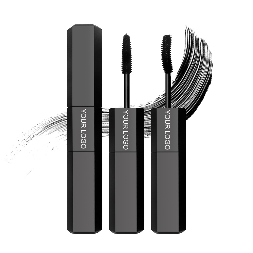 Hot Selling Double Headed Mascara New Makeup 2 In1 Eye Lash Black Waterproof 4d Silk Fiber Eyelash Mascara