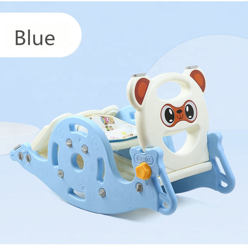 3 in 1 multi function plastic rocking horse for kids baby 2 to 4 years old baby swing car/Baby Swing Ride On Toys with slide