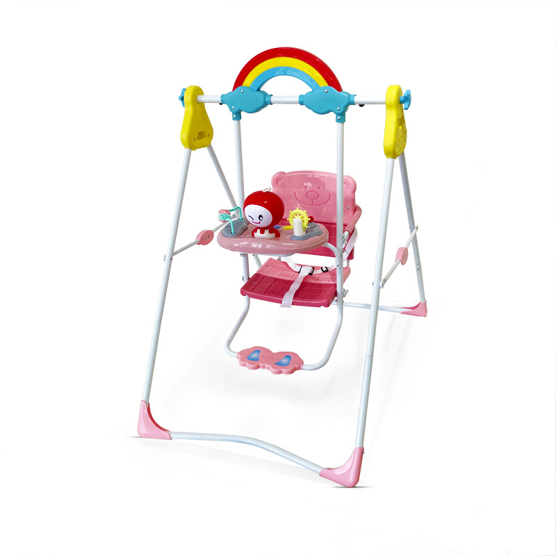 Professionally designed baby swing hanging chair baby swing high back baby swing with music with high carbon steel stand