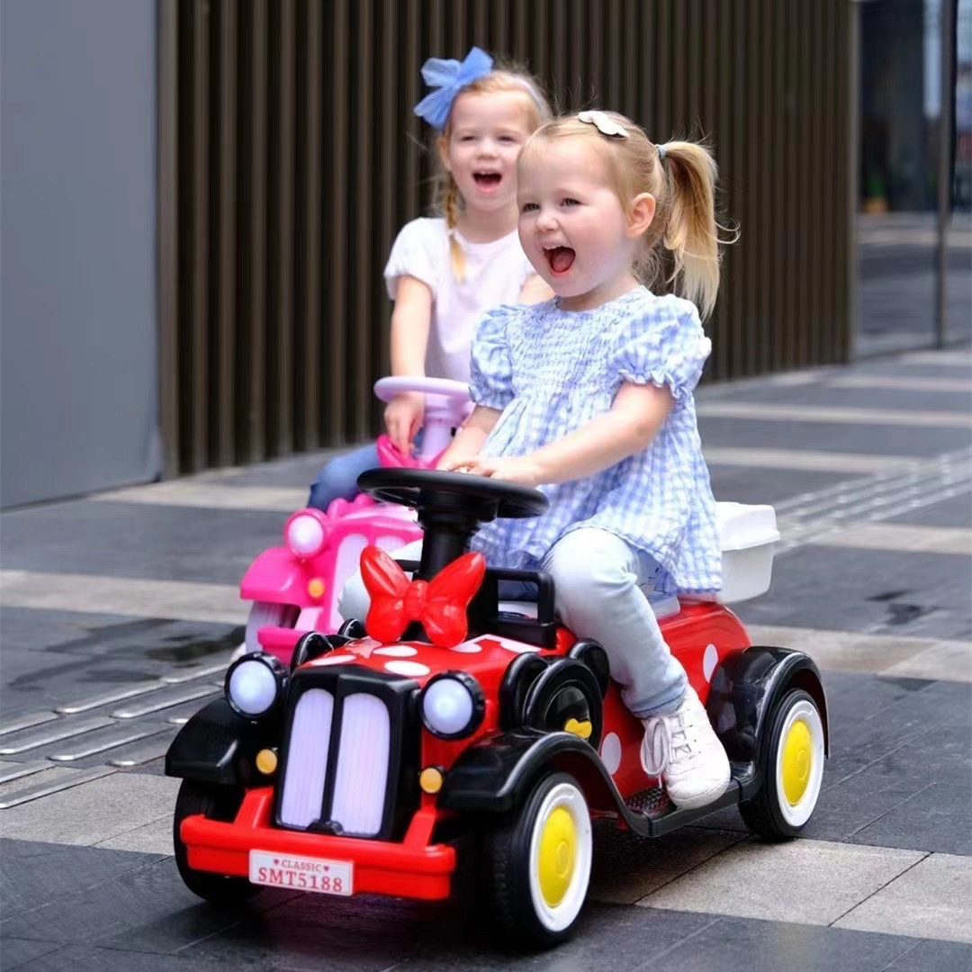 Super Cute Electric Quad Ride On Toy car with music and cool lights/12V Kids ride on car pretty princess car/pink slide car