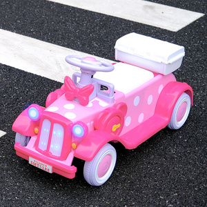 Super Cute Electric Quad Ride On Toy car with music and cool lights/12V Kids ride on car pretty princess car/pink slide car