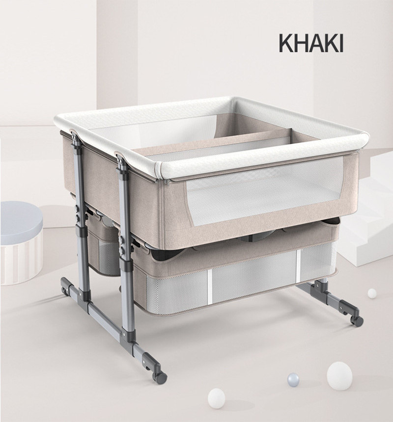 2022 new Baby room  Furniture Portable Infant New Born twins Baby Travel Cot Cribs Bed  Beside Cribs Baby Cradle Bed