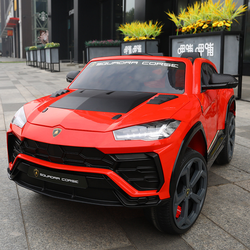 2022 new cool electric kids ride on car licensed Lamborghini Luxury SUV popular children's four-wheeled vehicles sports car