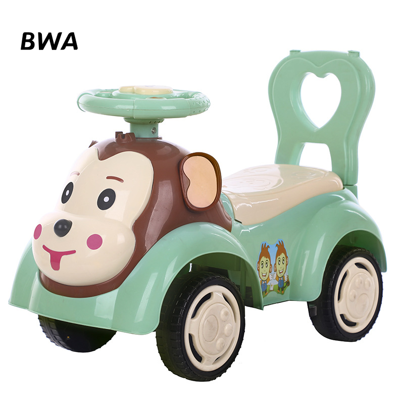 Children twister with retractable pedal four Wheel smooth with music scooter for 1-3 years old walker/toy swing wagon