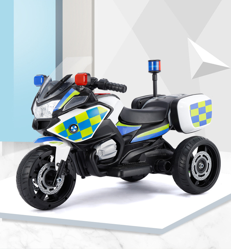 Popular 3 Wheels 6V Battery Operated Ride On Kids Police Motorcycle children 6V electric power 3 wheels ride on toys