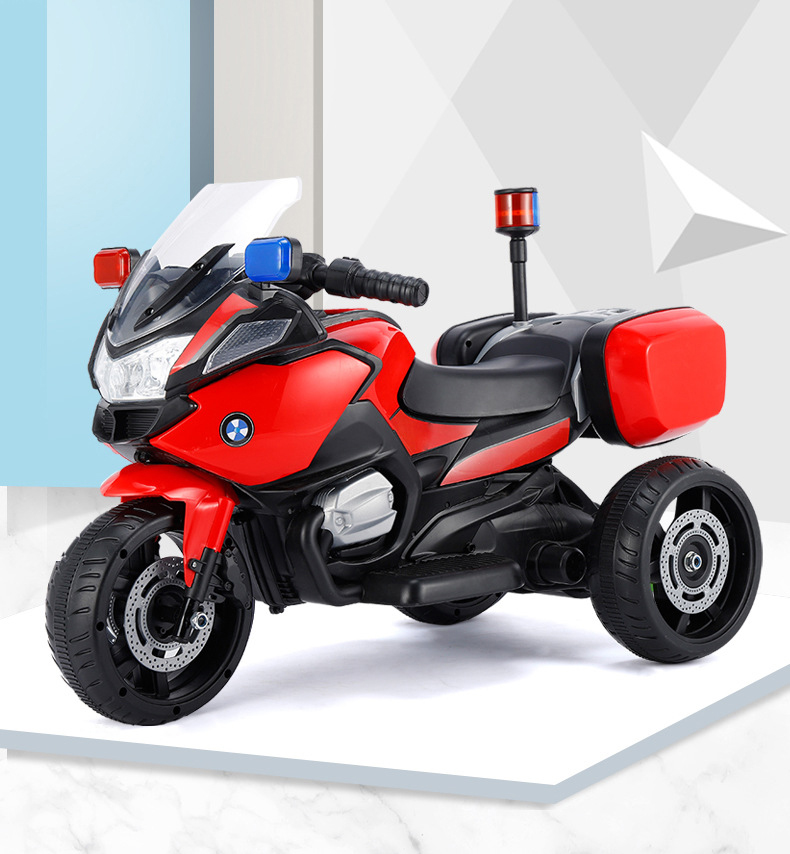 Popular 3 Wheels 6V Battery Operated Ride On Kids Police Motorcycle children 6V electric power 3 wheels ride on toys