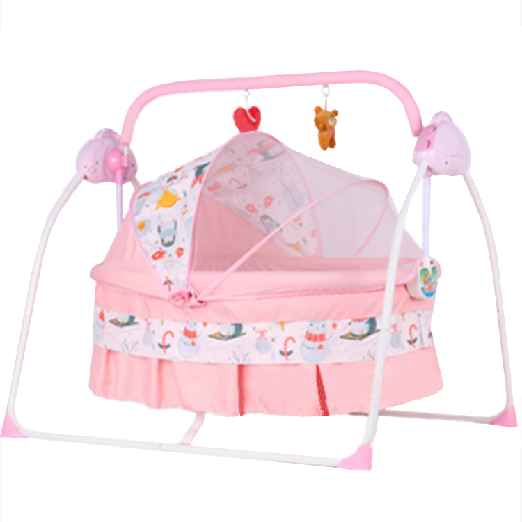 New Baby Cradle Swing Electric baby Crib bedding set Sleeping Basket /Baby Bed Multi-function Shaking Kids Cot Bassinet Hammock