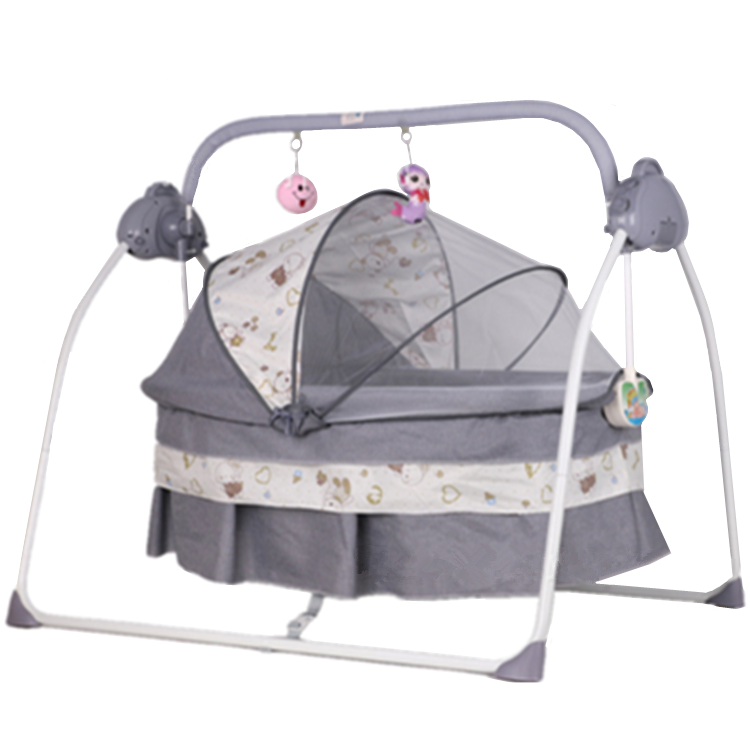 Factory Wholesale high quality Baby Electric Swing Crib Baby Cot/Bassinet 3 in 1 baby's Bedding for new born With Breathable Net