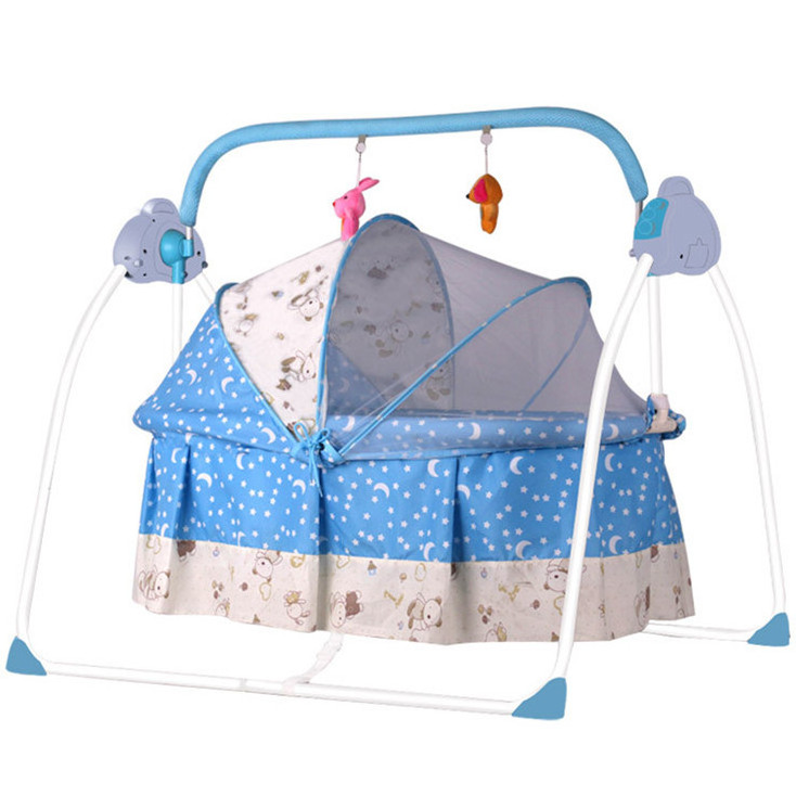 Economic wholesale electric swing crib boy&girl Bedside sleeper portable movable baby cradle bassinet cot infant multifunction