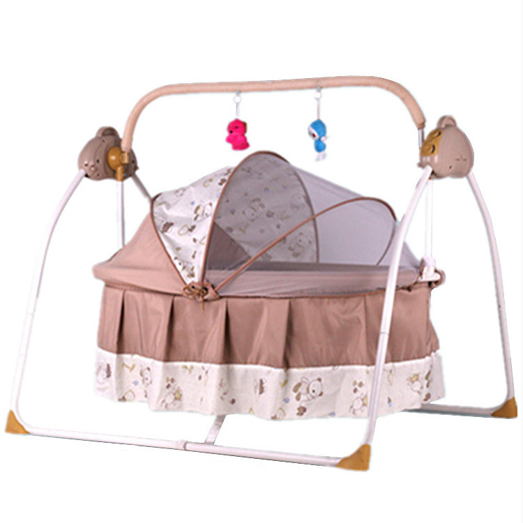 Economic wholesale electric swing crib boy&girl Bedside sleeper portable movable baby cradle bassinet cot infant multifunction