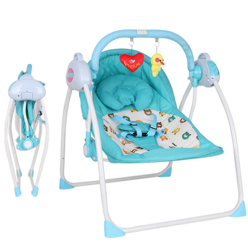 Baby smart remote control swing multi-functional baby rocking chair with mosquito net electric chair childen's swing re