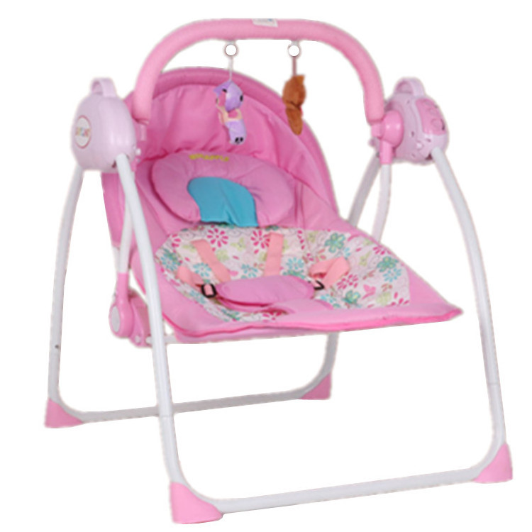 Multifunctional Baby Sleeping Rocking swing Chair Vibrating Soothing Music Foldable Storage Baby Soothing Bed Rocking Chair Toys