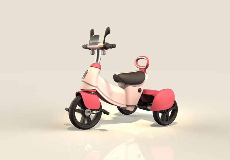 2023 new design 3 wheeler mini baby pink trike with music and light/unique style kids fashion tricycle bike with back seat