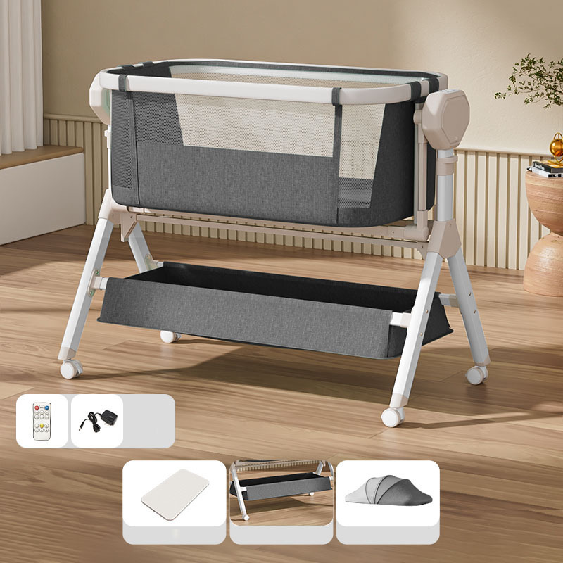 Automatic Baby Cradle Swing Cot with Remote Control and Music/Electric baby crib bedside sleeper Electric Baby Swing Adjustable