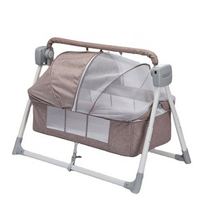 2024 Hot Sale Newborn Swinging Baby Crib Can Be Moved To Adjust The Level Of Splicing Collapsible Cradle Bed Crib Bed