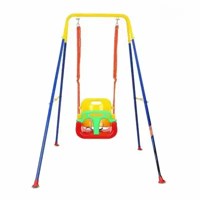 High quality outdoor kids patio swing for playground/Unique Indoor Outdoor Toddler Children Hanging Seat Secure Kids Swing chair