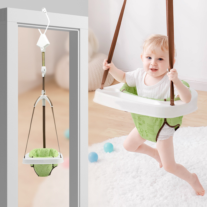 Manufacturers wholesale infant early education bouncy chair with dinner tray foldable indoor baby toys/2 in 1 Bounce swing