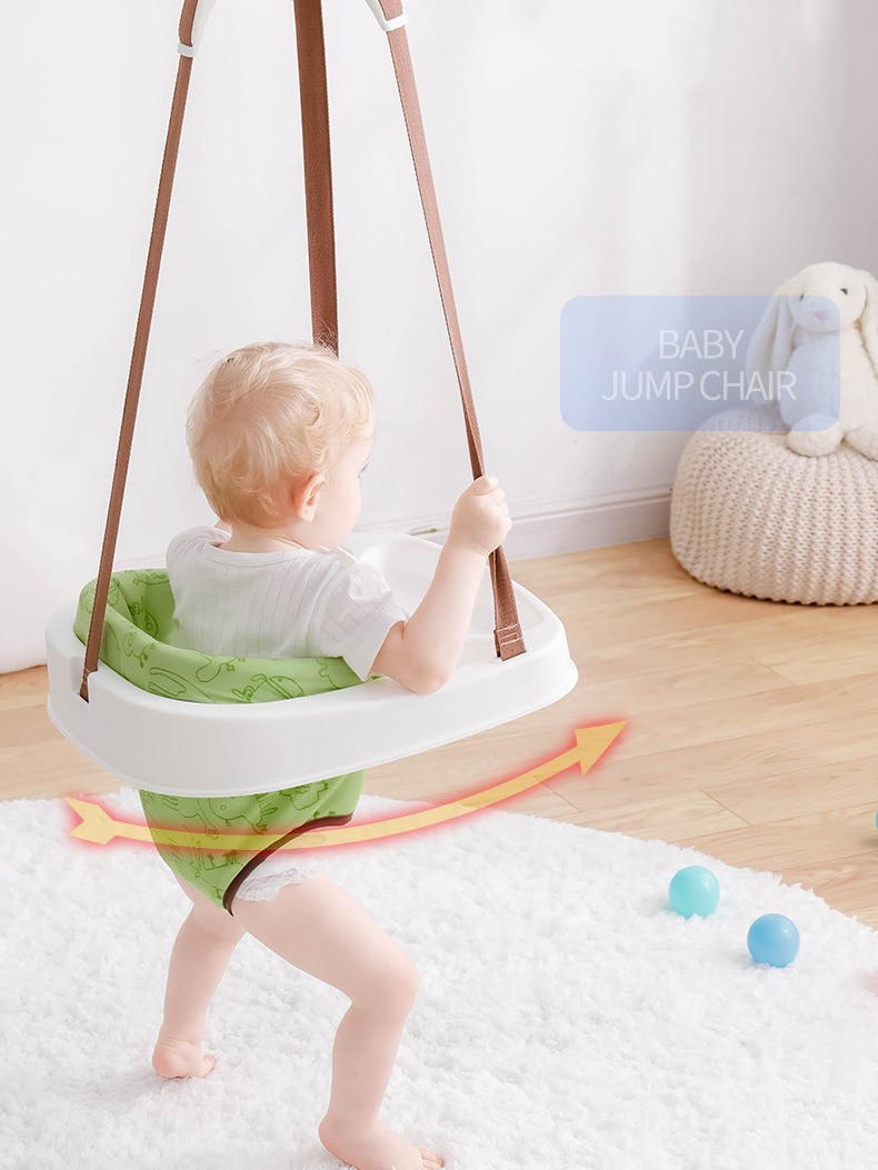 Manufacturers wholesale infant early education bouncy chair with dinner tray foldable indoor baby toys/2 in 1 Bounce swing